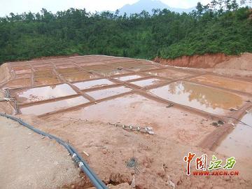 江西遂川县巾石乡山岭遭遇非法开采稀土