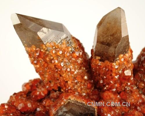 来自中国的锰铝石榴石茶晶：那是星星点点的精彩。