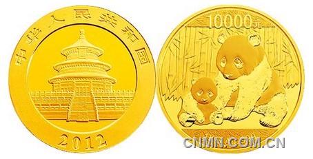 2012版1公斤熊猫纪念金币正背面图案