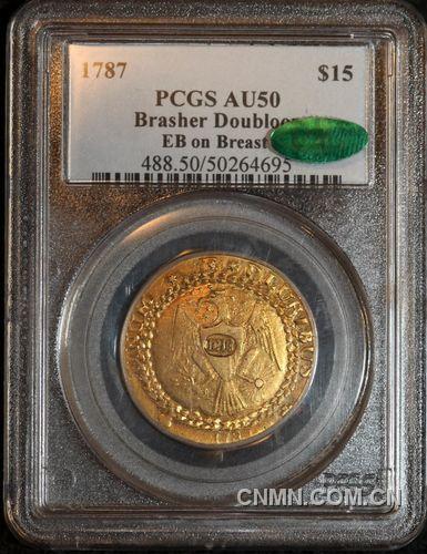美国这枚1787年的稀有“布拉舍金币”高价售出