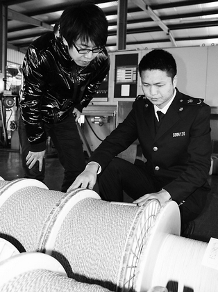 浙江舟山网线首次出口蒙古国