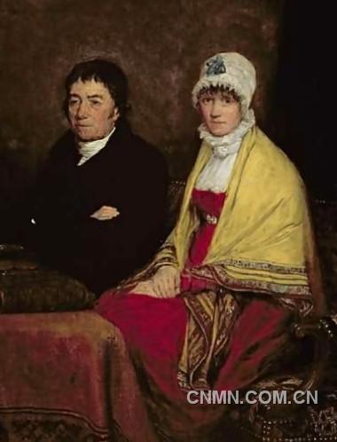 在这幅创作于1813年、名为《艺术家父母》的绘画中，苏格兰画家大卫·威尔基使用了源自雌黄的黄色颜料。】