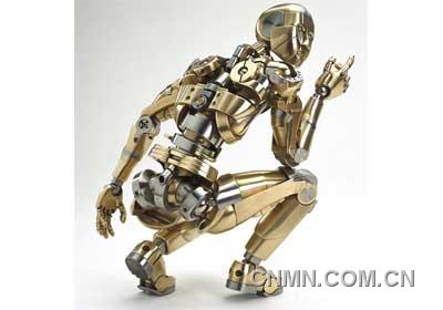 全关节金属小人