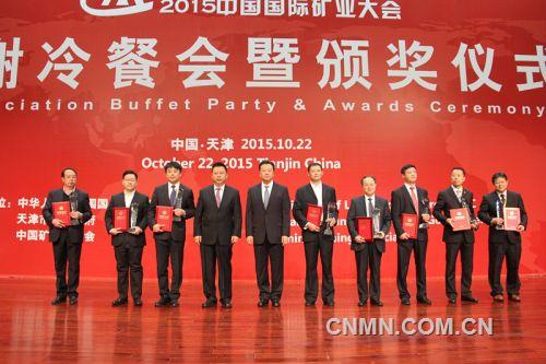 2015中国国际矿业大会颁发最佳贡献奖