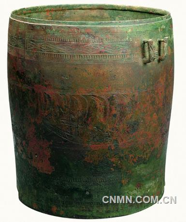 南越舟影：船纹铜提桶