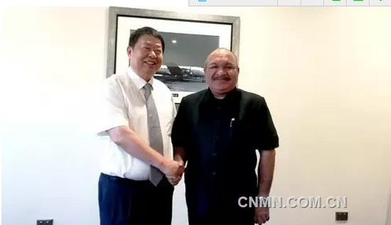 陈景河拜会巴新总理奥尼尔