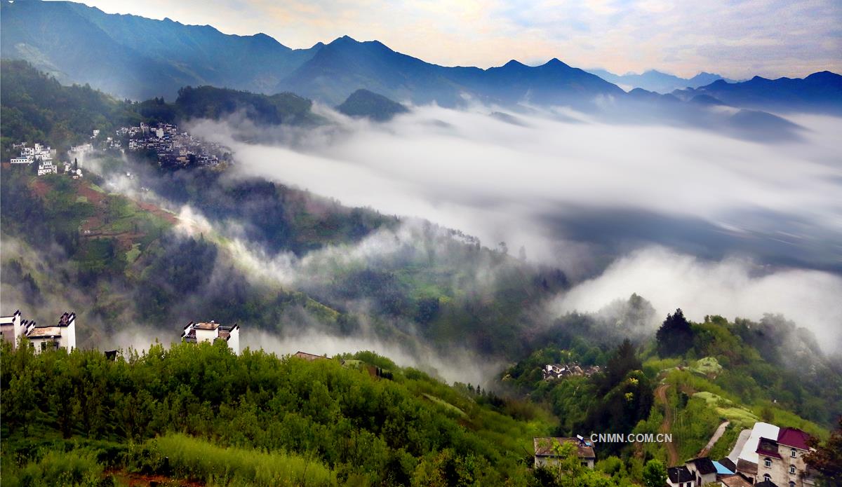 山岚晓雾