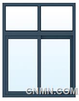 亚铝HTC80推拉窗