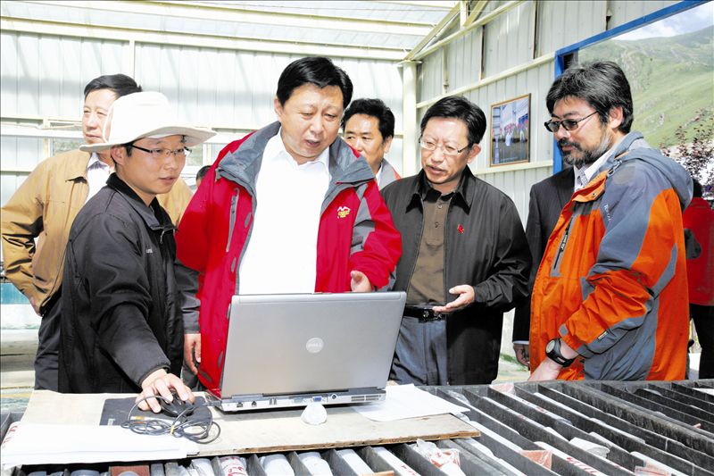 国家部委考察组考察西藏甲玛资源开发情况
