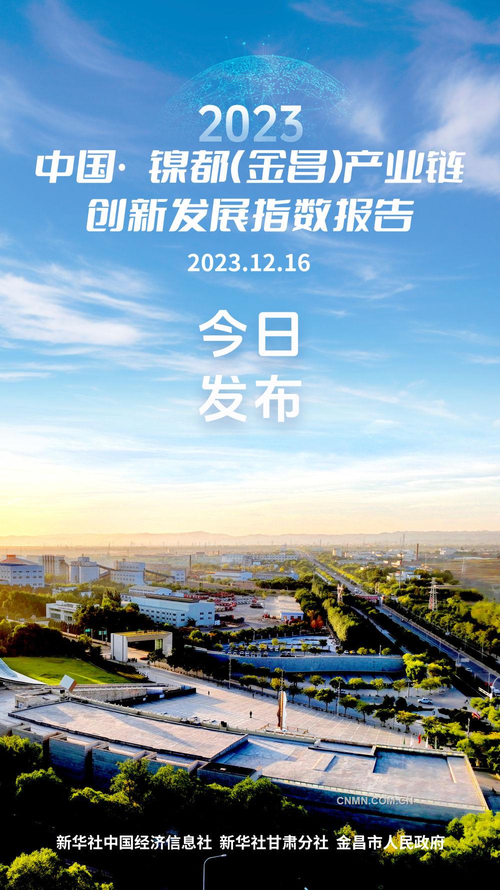 中国•镍都（金昌）产业链创新发展指数报告（2023）发布会在兰州举行
