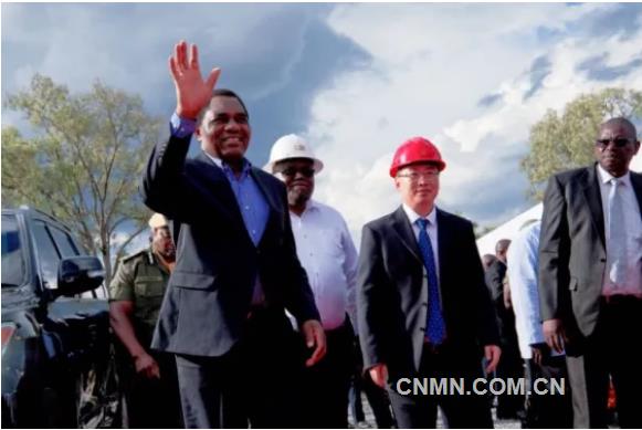 赞比亚总统希奇莱马到访中国有色集团在赞比亚出资企业中色卢安夏