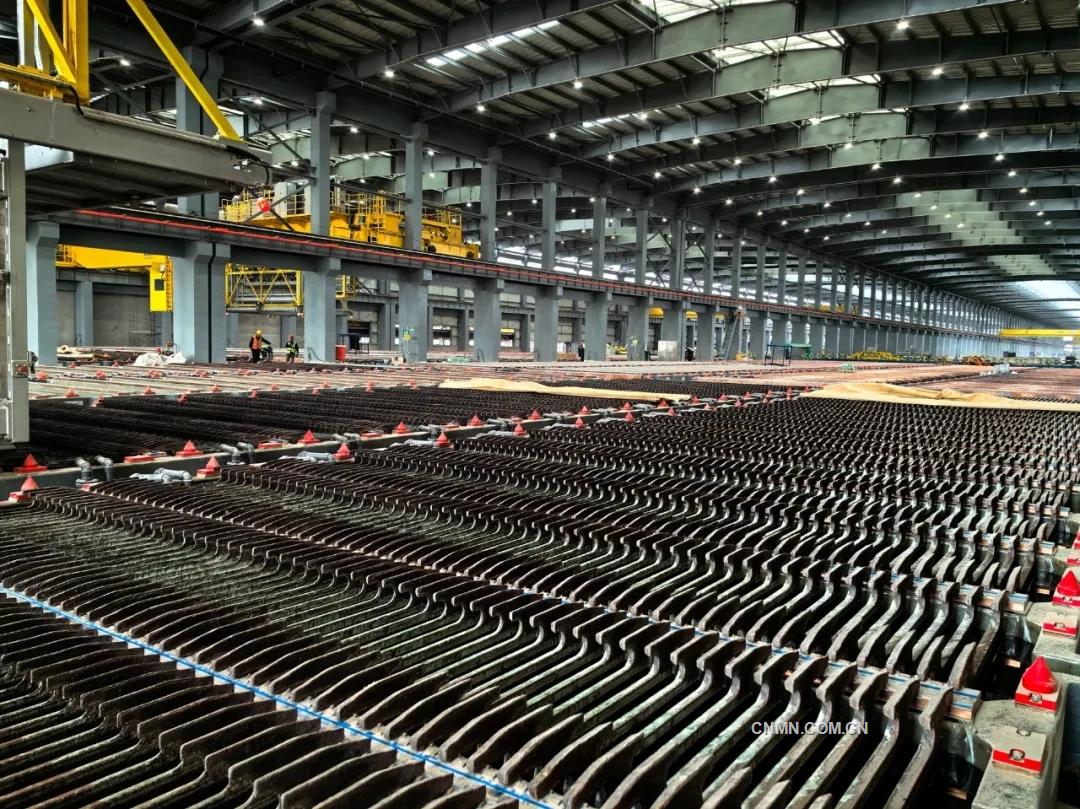 中铝国际六冶承建的西南铜搬迁项目电解车间带负荷试车成功