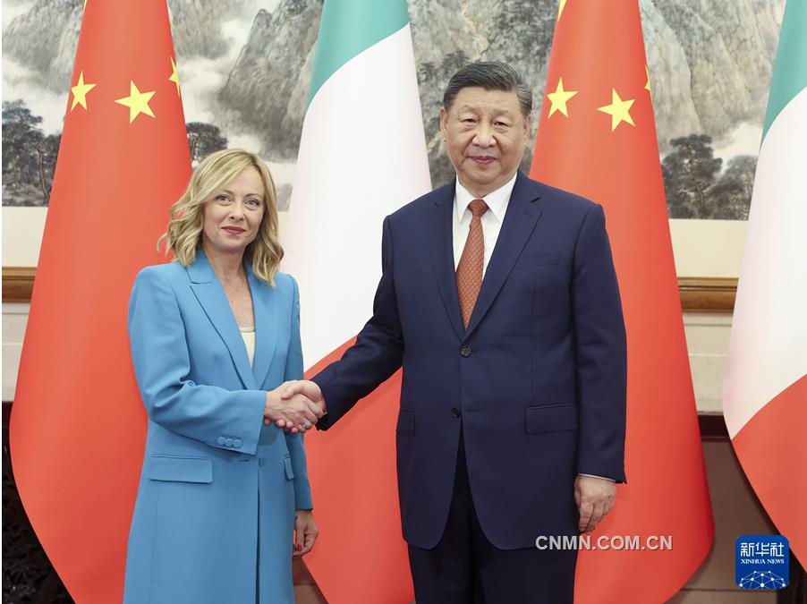 習近平會見意大利總理梅洛尼