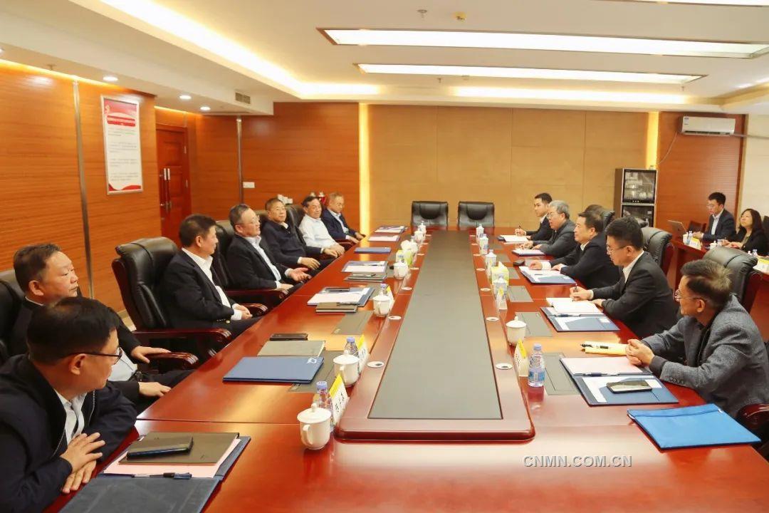 葛红林会见中国有色集团党委书记、董事长文岗一行