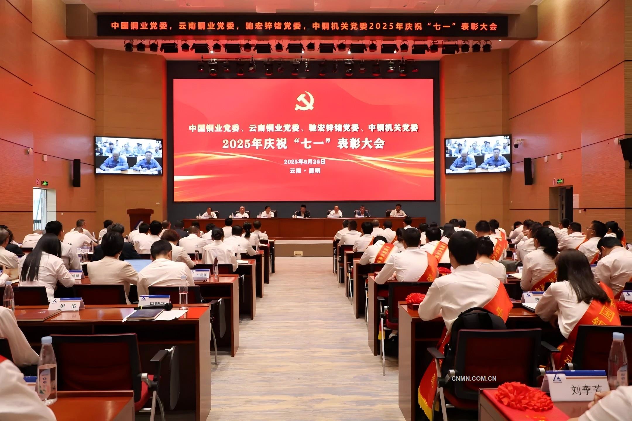 中国铜业党委召开“七一”表彰大会