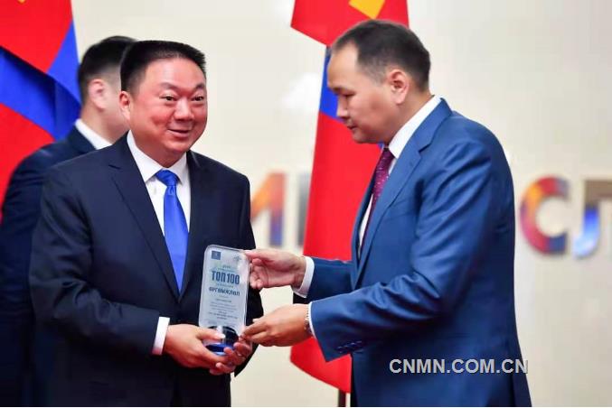 中国中铁资源集团新鑫公司连续五年荣膺蒙古国“百强企业”称号